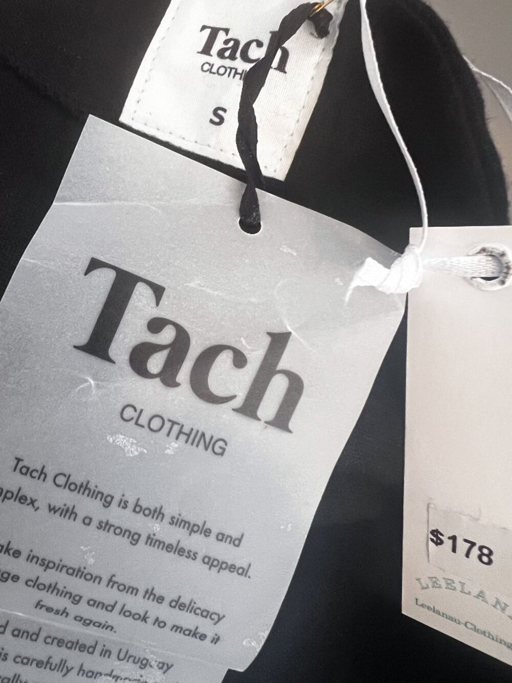 Tach Clothing Sultana Wool Mini‎ Skirt S Handmade Uruguay Flowy Black - Picture 7 of 11